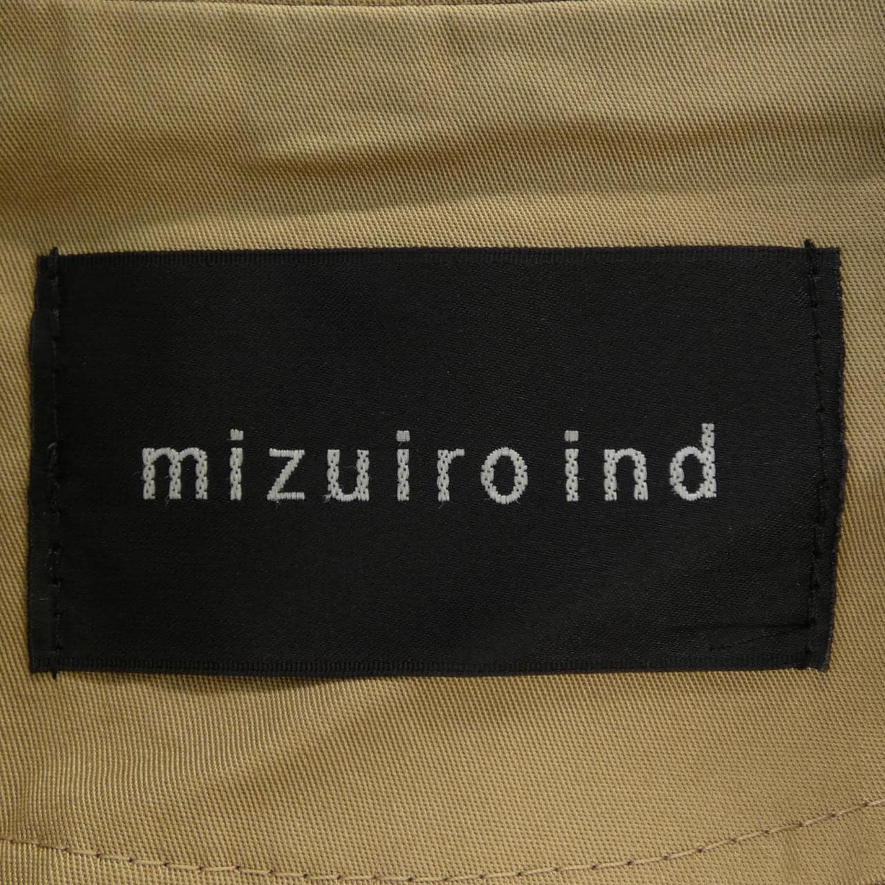 ミズイロインド mizuiro ind トレンチコート
