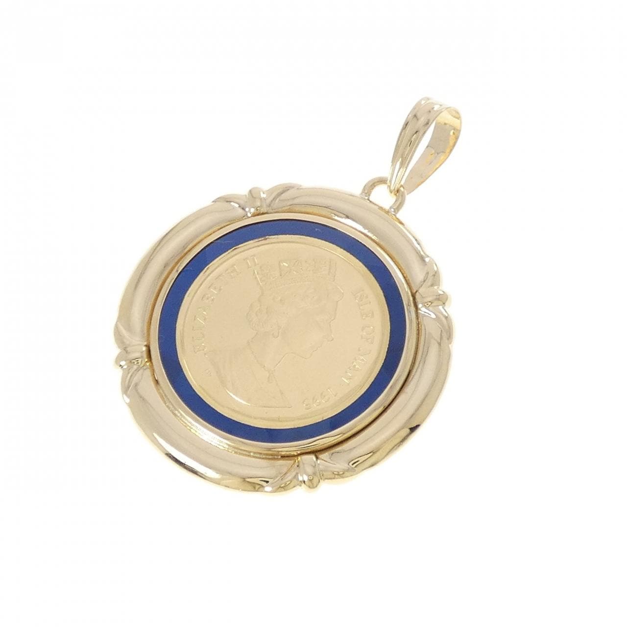 K18YG(枠) コイン ペンダント