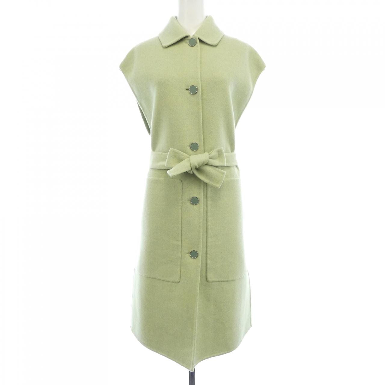 エルメス HERMES クルードセル ラムスキンボタン ダブルフェイス 4H0101DA ロングベスト