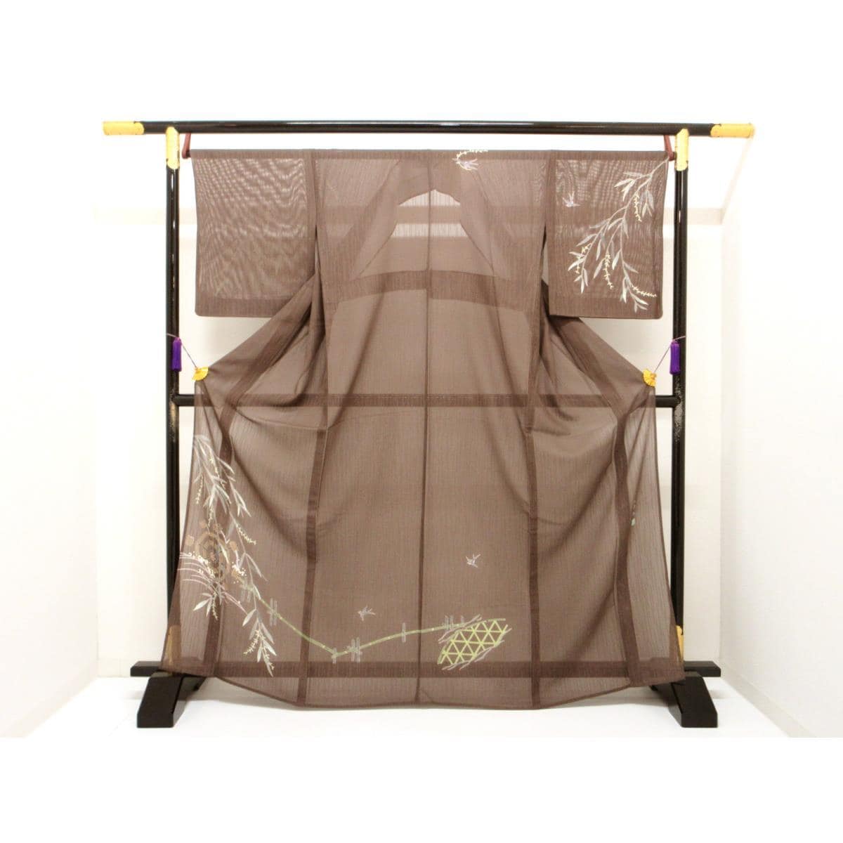 単衣　紋紗織訪問着　魚津誠【本加賀友禅】