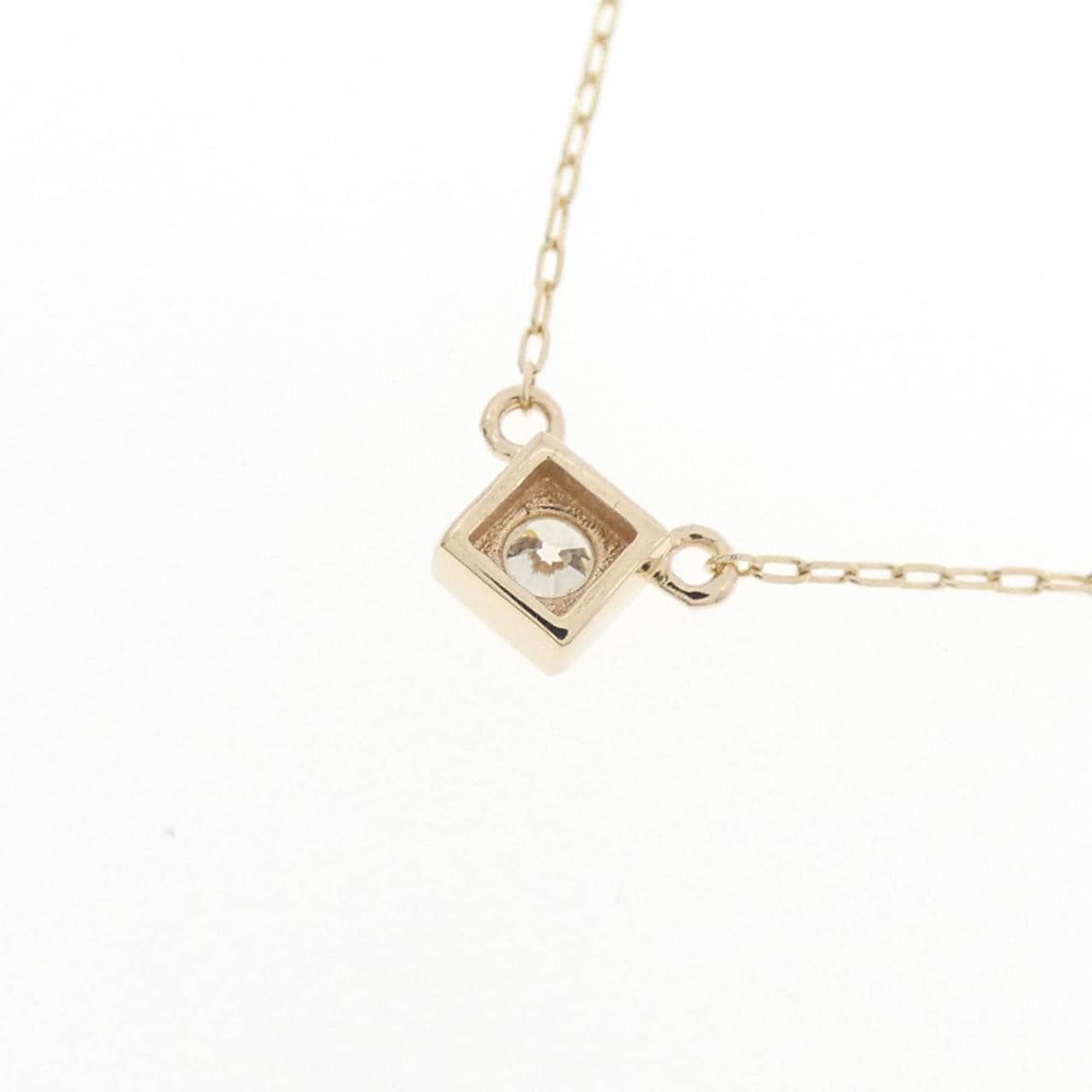 K10YG ダイヤモンド ネックレス 0.03CT