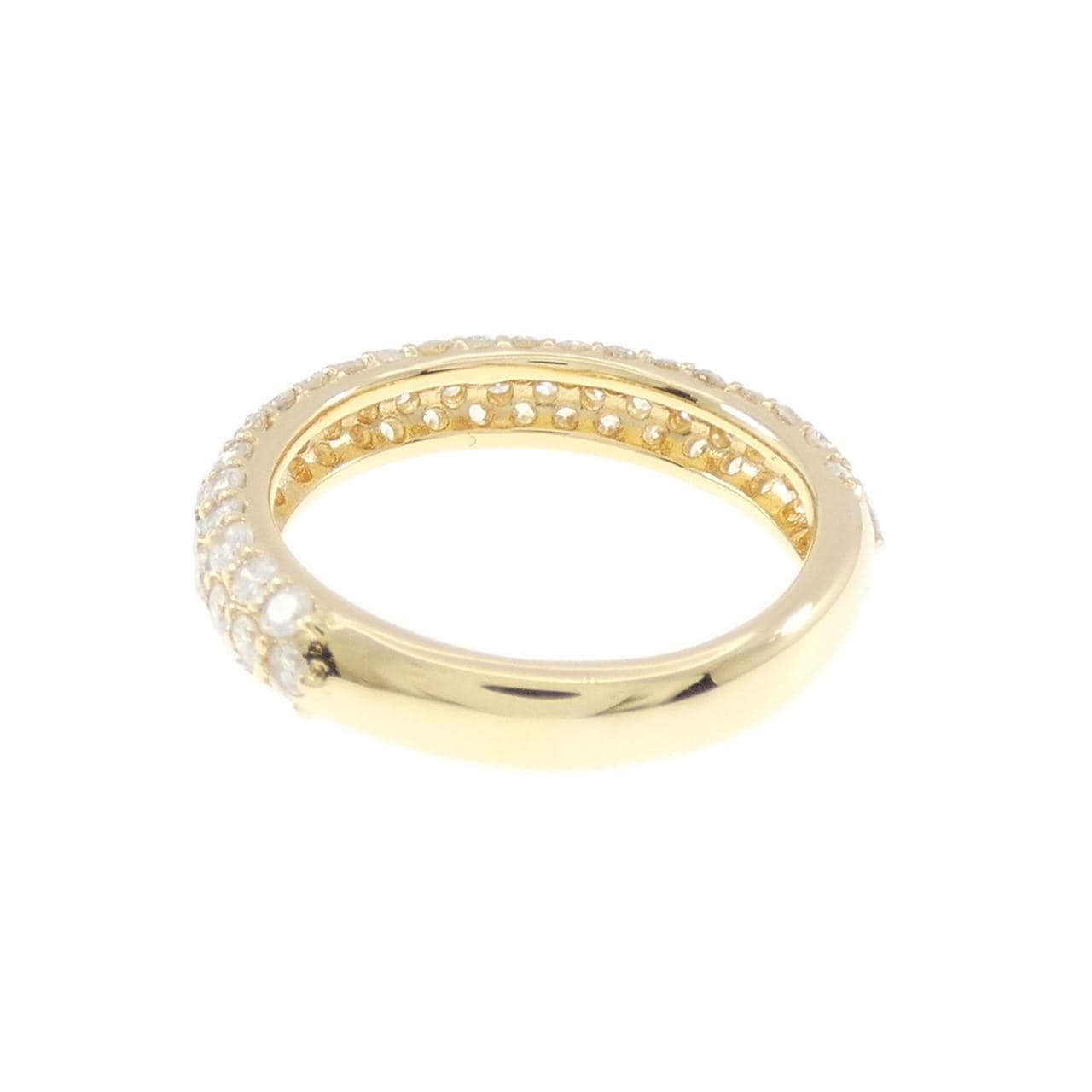 K18YG パヴェ ダイヤモンド リング 0.78CT