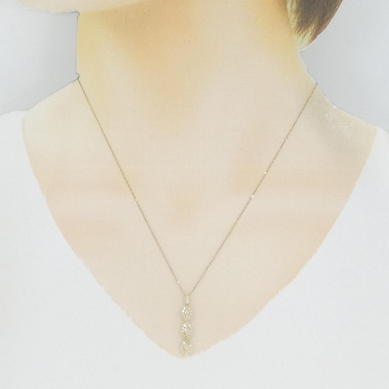 【新品】K18YG ダイヤモンド ネックレス 0.50CT
