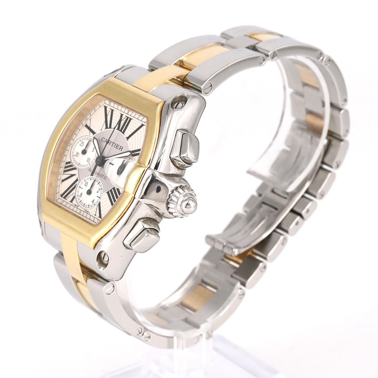 【ノーメンテナンス還元価格】カルティエ ロードスタークロノグラフXL コンビ W62027Z1 SSxYG 自動巻