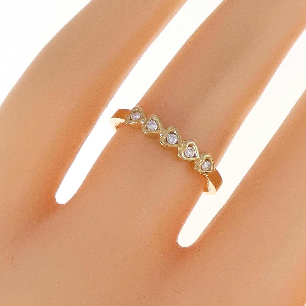 18KT ハート ダイヤモンド リング