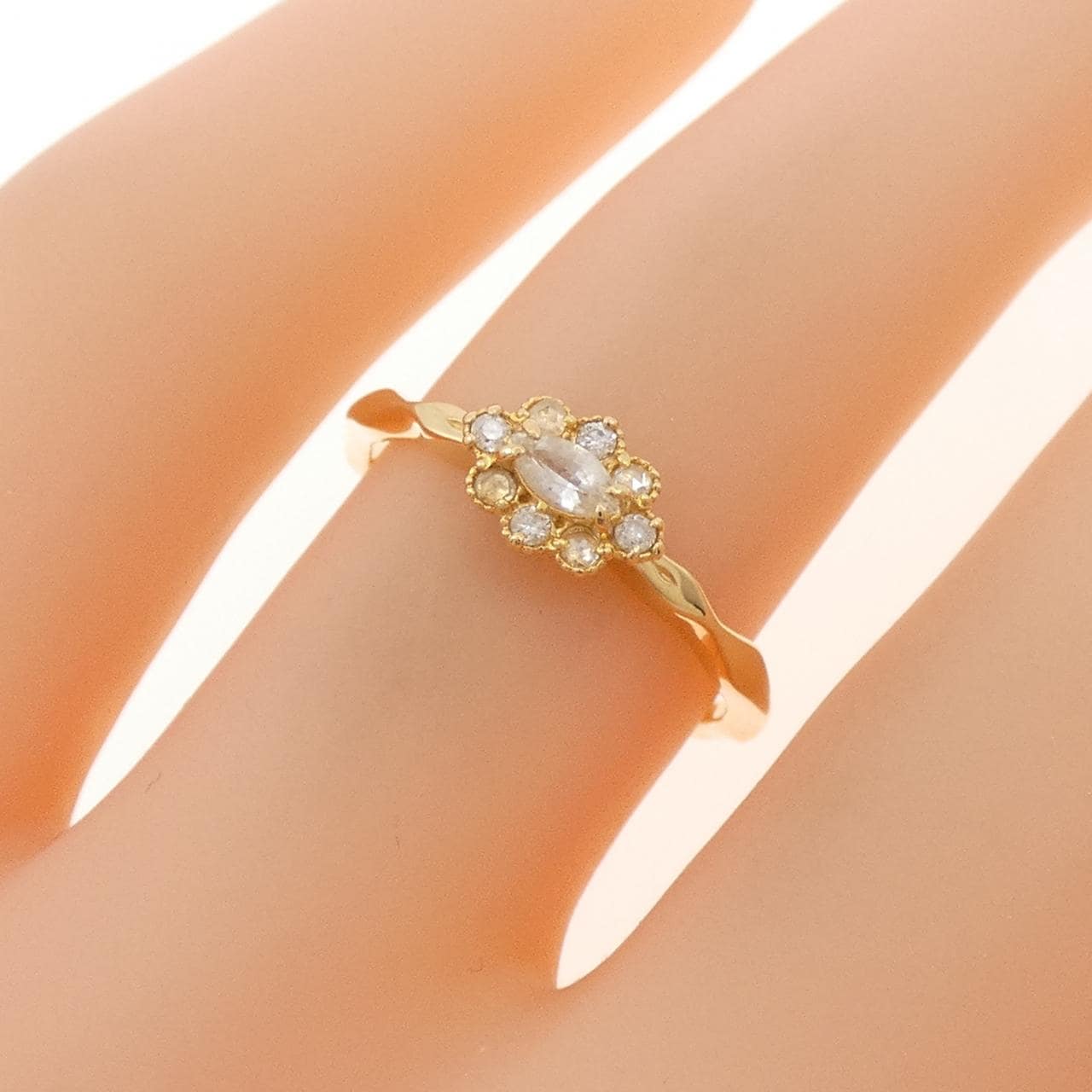 アガット ダイヤモンド リング 0.05CT