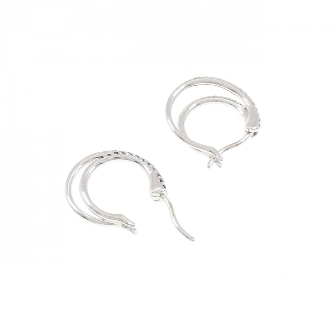 K18WG ダイヤモンド ピアス 0.27CT