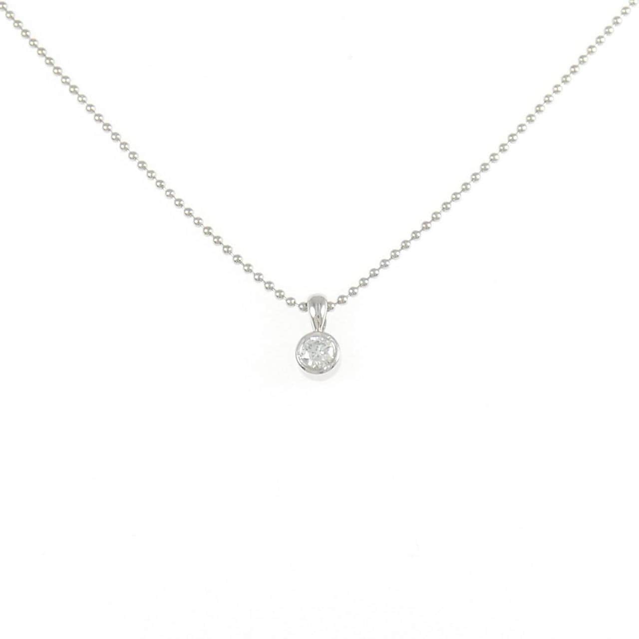 PT850 ソリティア ダイヤモンド ネックレス 0.107CT