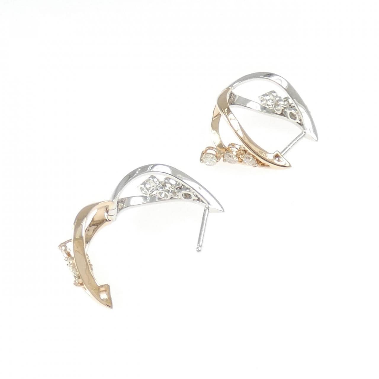 K18PG/K18WG ダイヤモンド ピアス 0.62CT