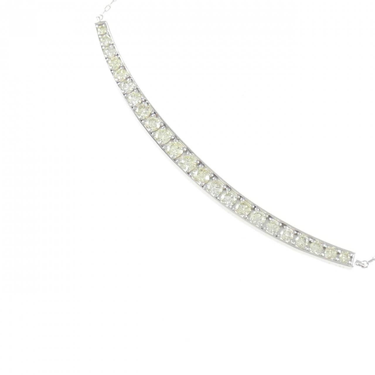 K18WG ダイヤモンド ネックレス 1.00CT