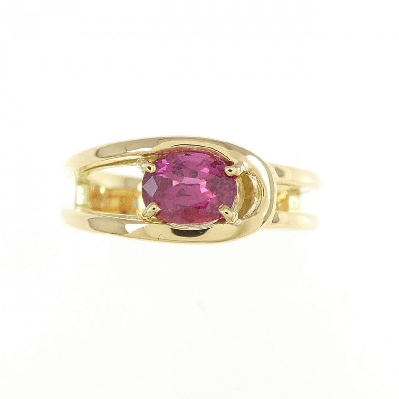 K18YG ルビー リング 0.67CT