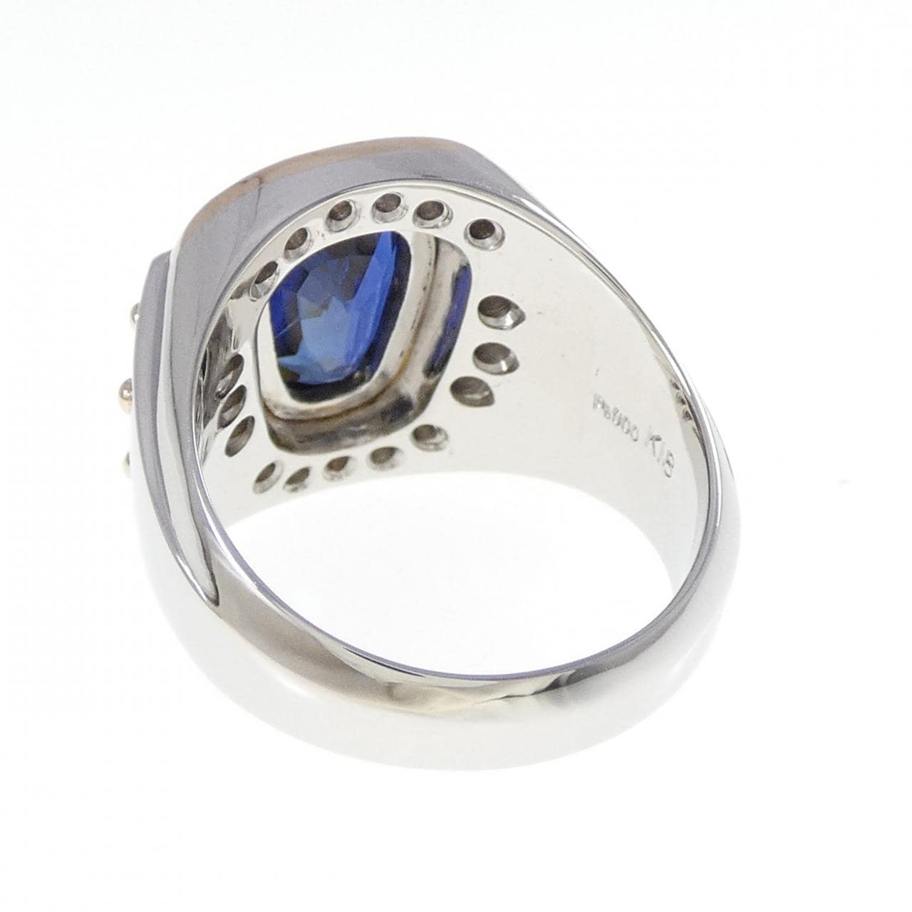 PT900/K18YG サファイヤ リング 4.02CT