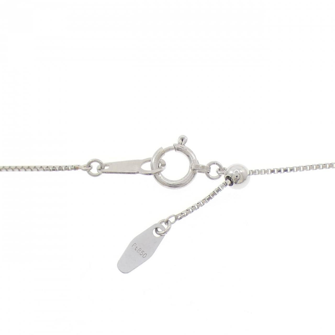 PT900/PT850 ソリティア ダイヤモンド ネックレス 0.326CT