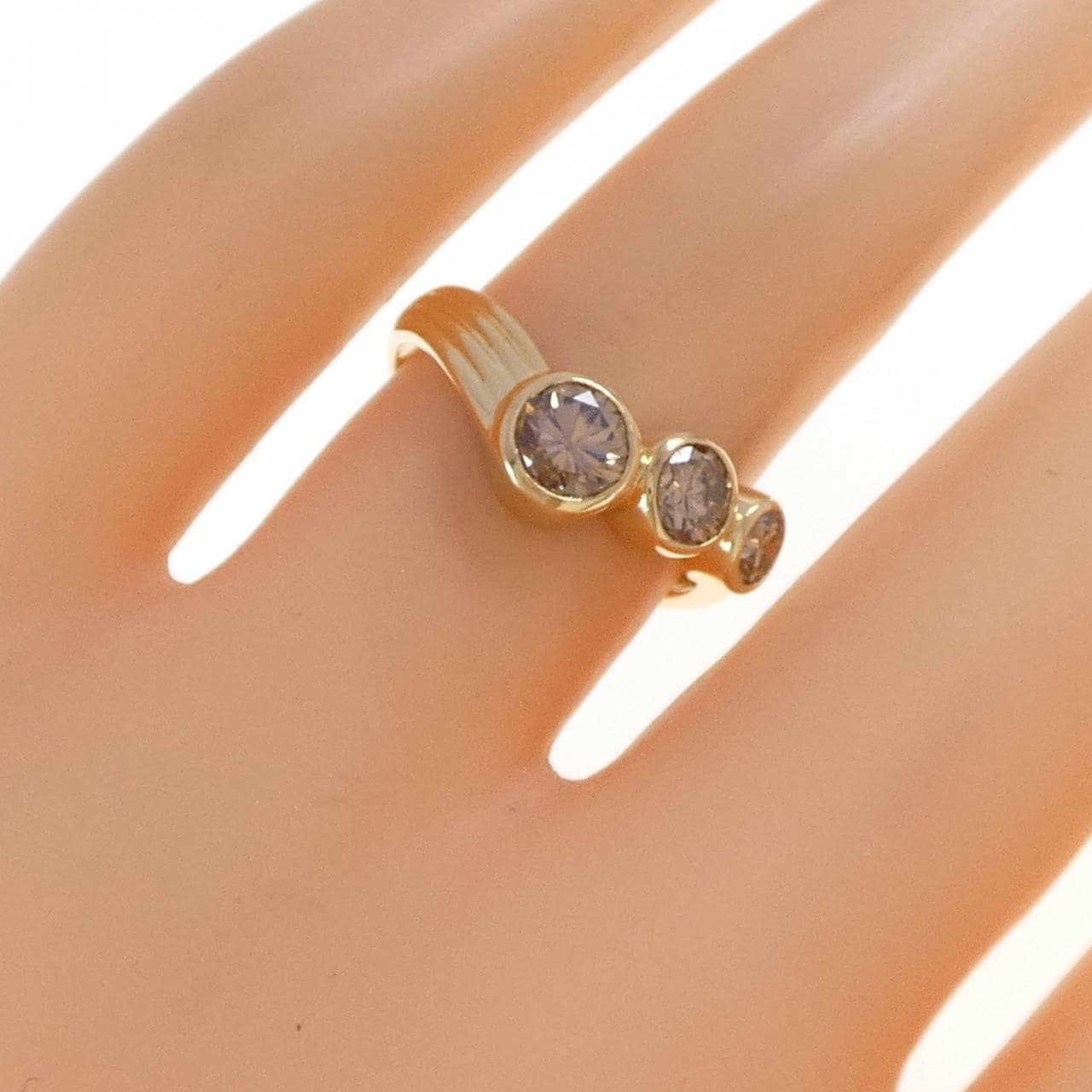 K18YG ダイヤモンド リング 1.02CT