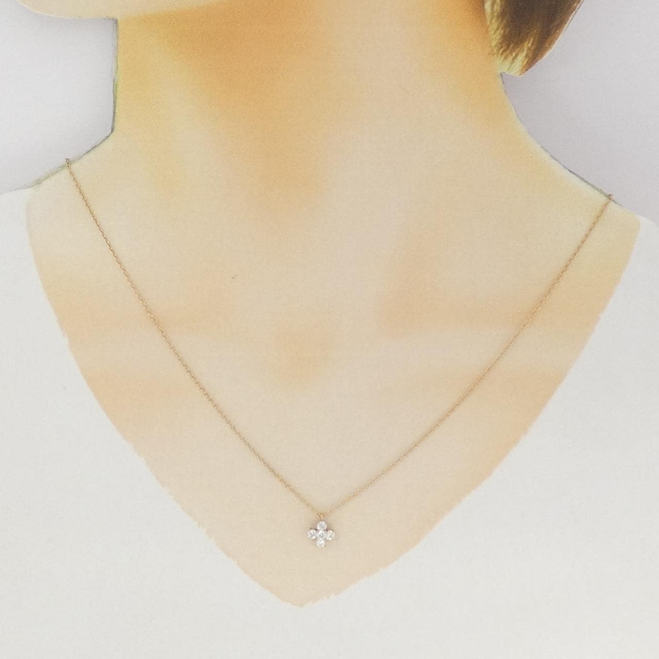 K18PG ダイヤモンド ネックレス 0.30CT