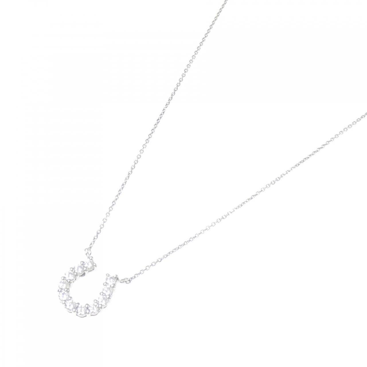 [新品] PT900/PT850 馬蹄形鑽石項鍊 0.312CT