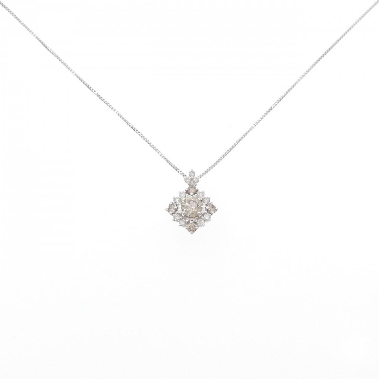 K18WG ダイヤモンド ネックレス 0.20CT