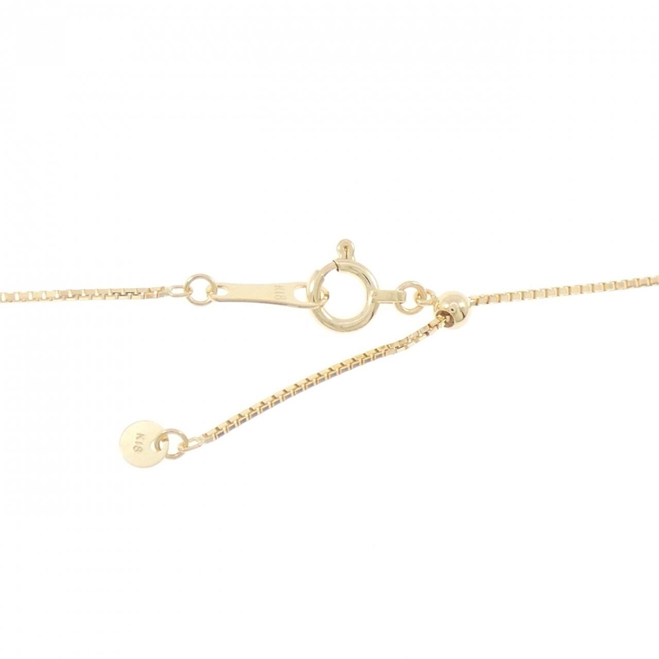 K18YG クロス ダイヤモンド ネックレス 0.02CT