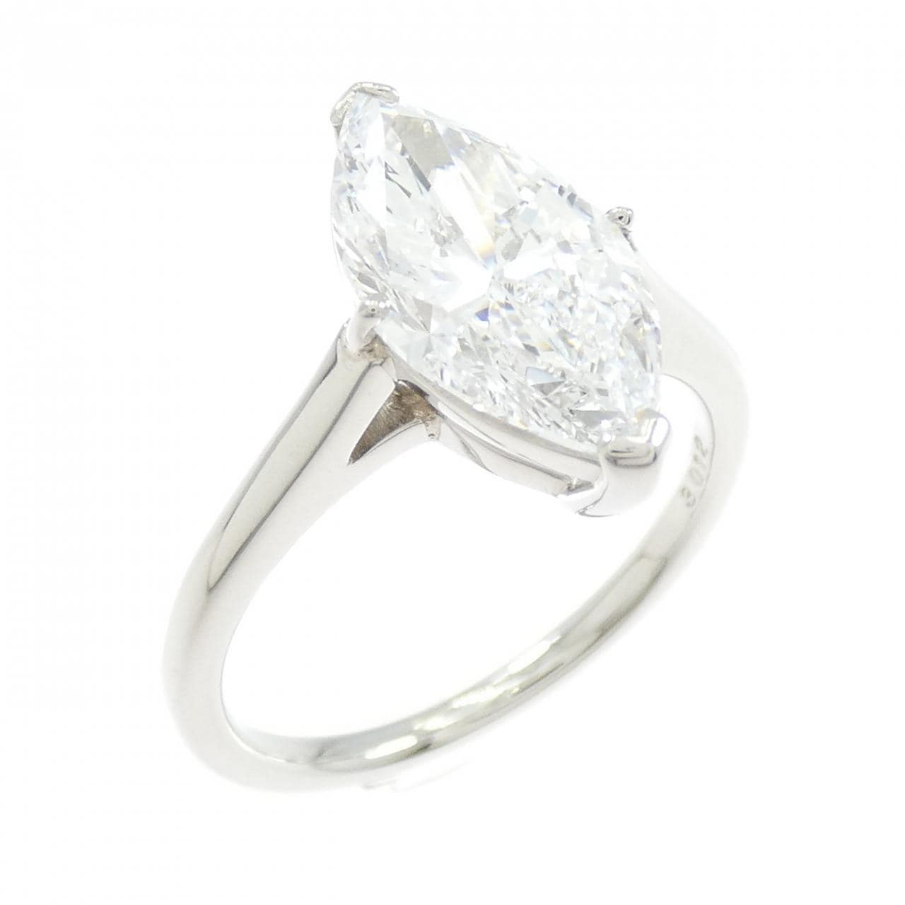 PT900 ダイヤモンド リング 3.012CT D VS1 マーキスカット