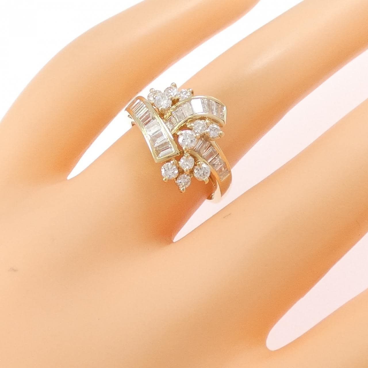 K18YG ダイヤモンド リング 1.12CT