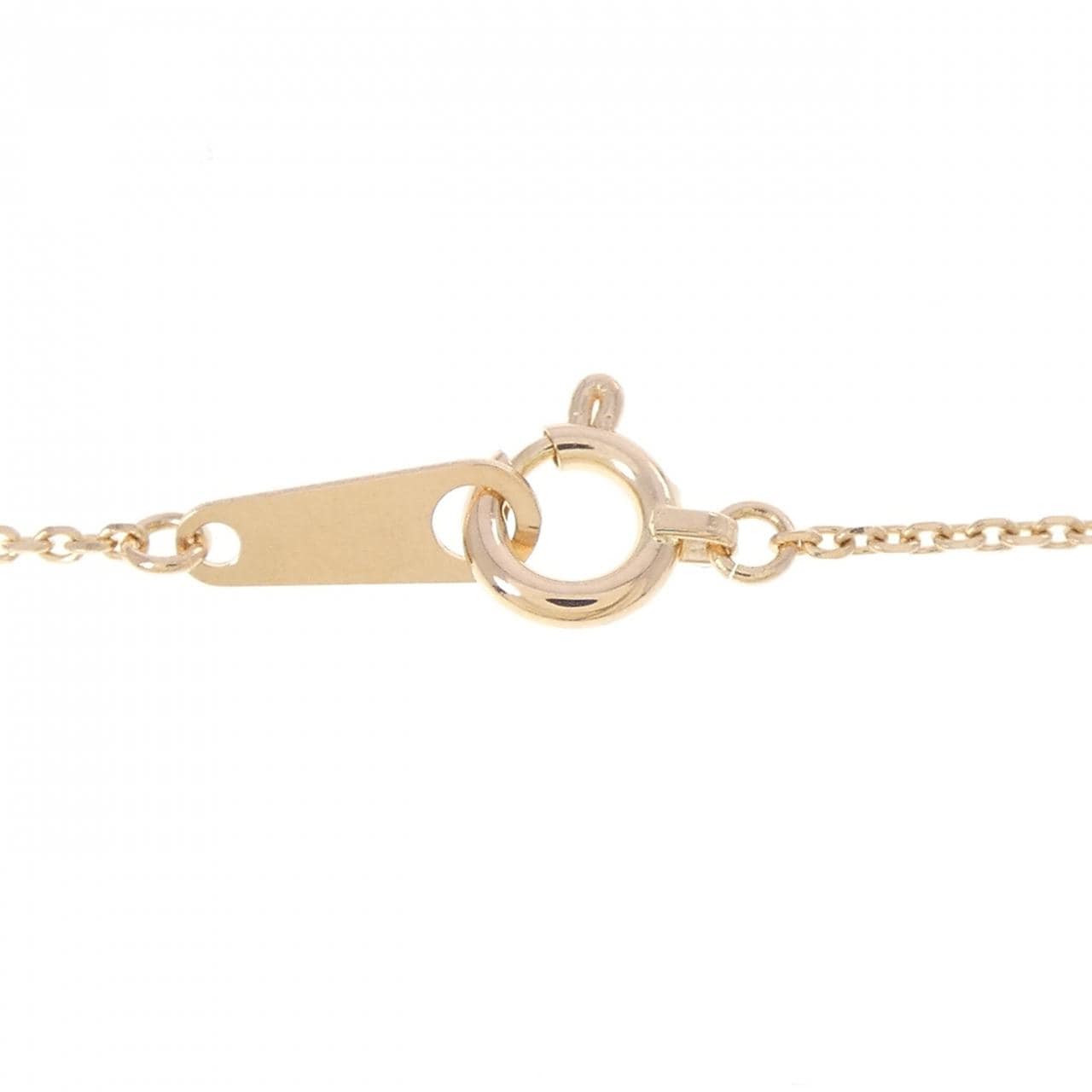 K18PG ホースシュー ダイヤモンド ネックレス 0.21CT