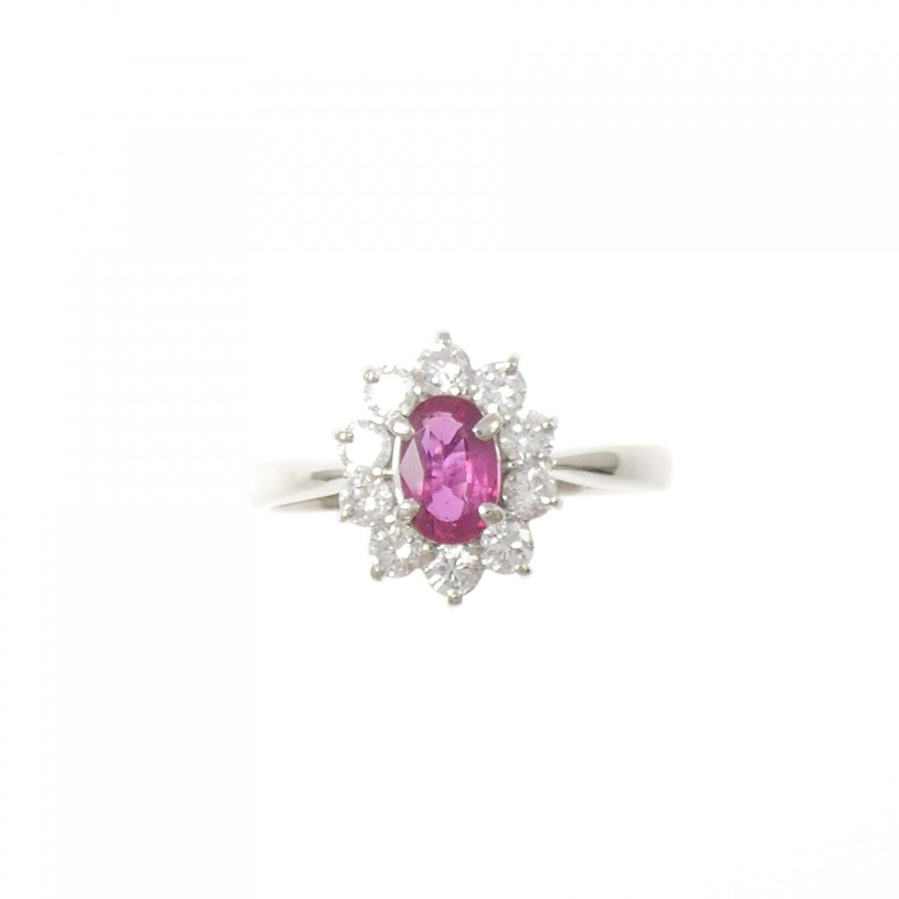 PT900 ルビー リング 0.53CT