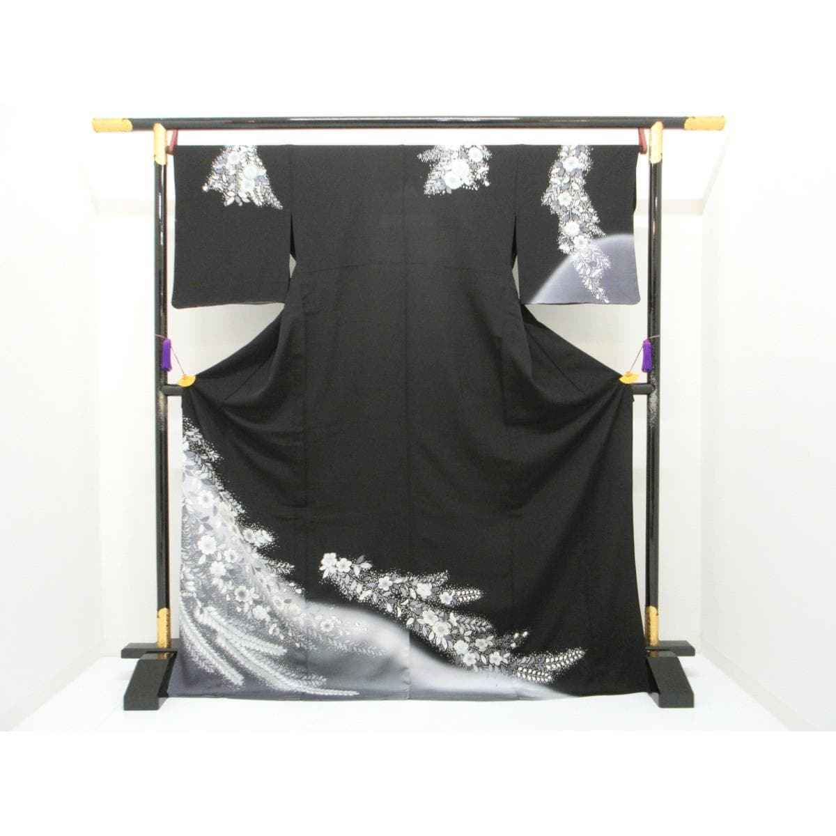 【未使用品】単衣　訪問着　友禅加工ボカシ染
