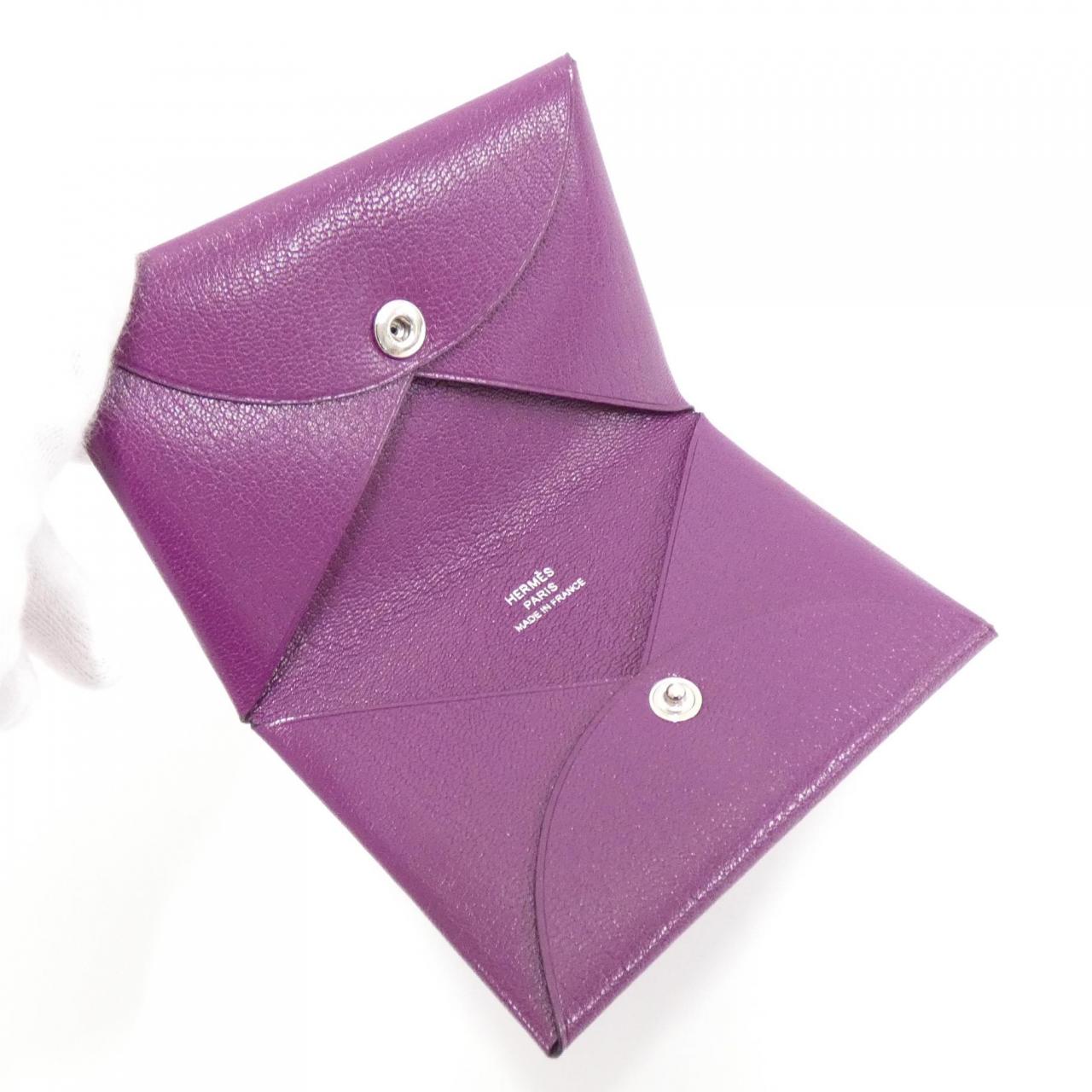 HERMES Calvi 078382CK card case