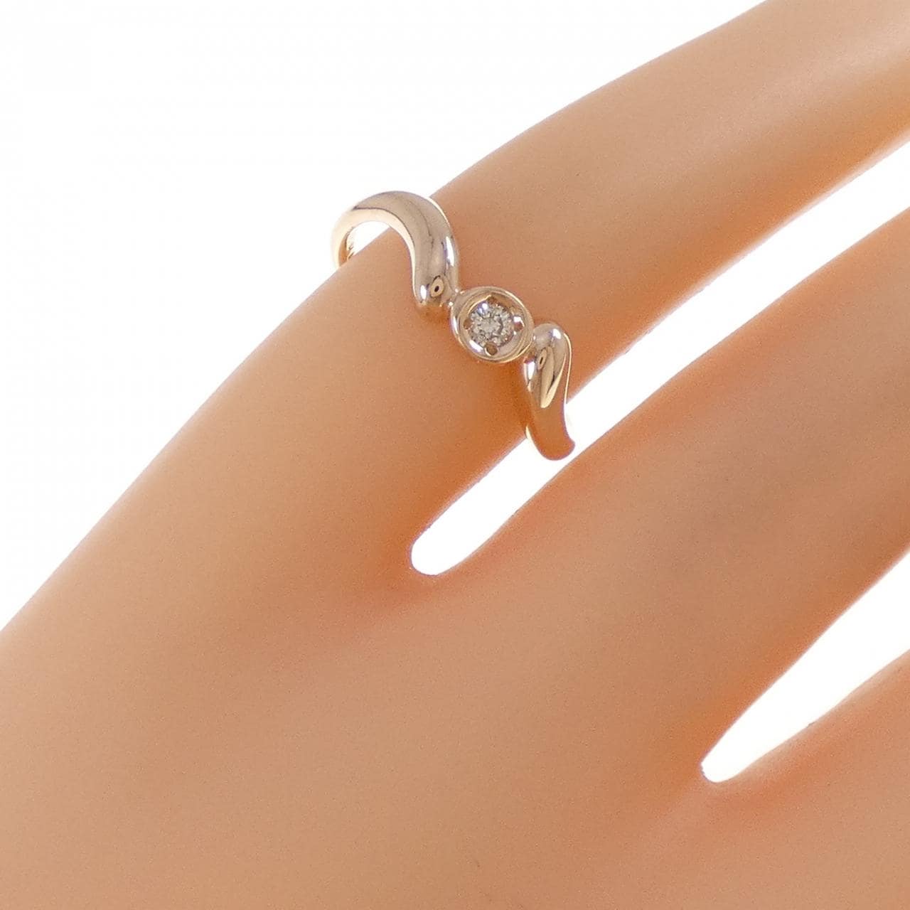 K10PG ダイヤモンド リング 0.03CT