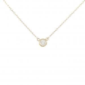 K18YG ソリティア ダイヤモンド ネックレス 0.085CT