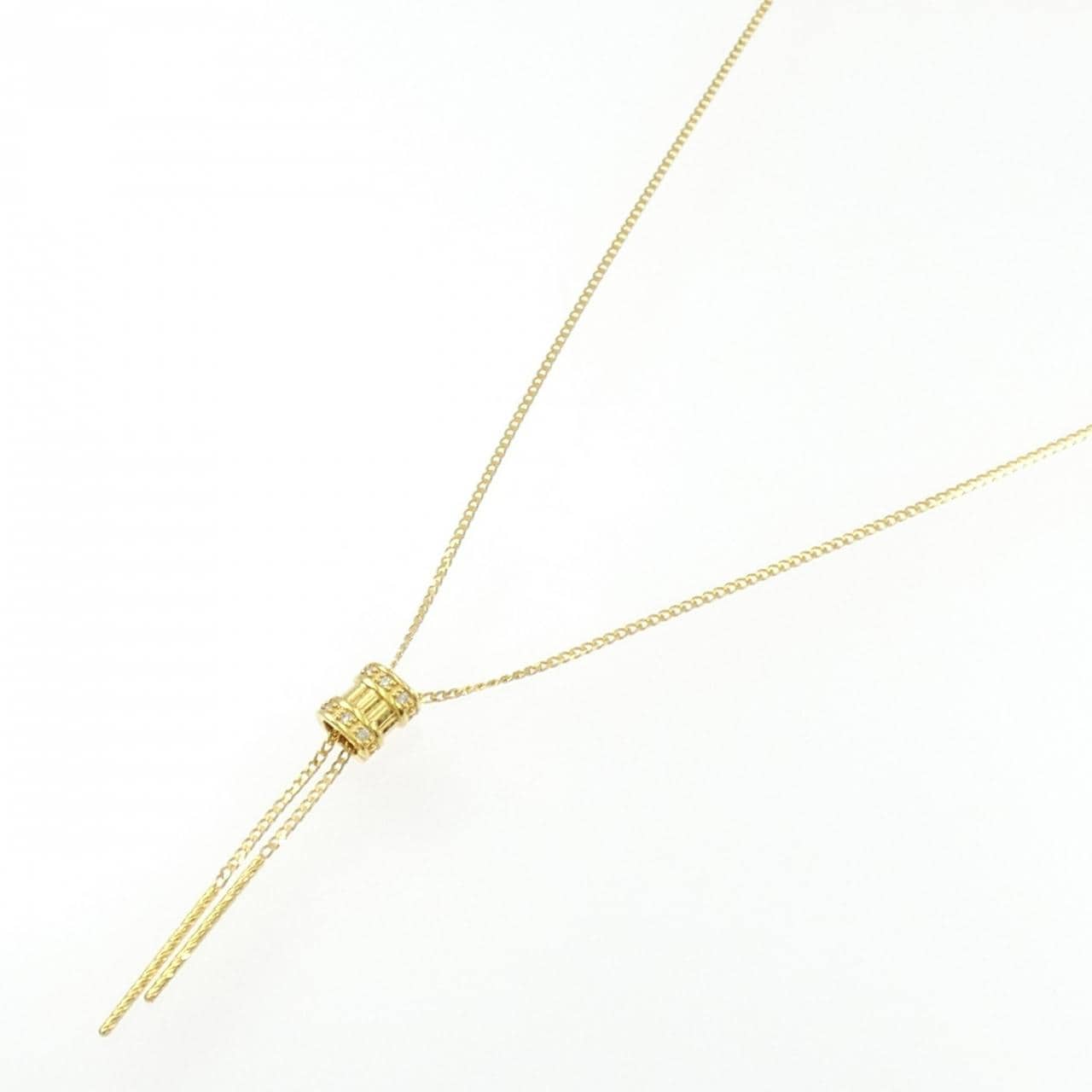 K24YG ダイヤモンド ネックレス 0.03CT