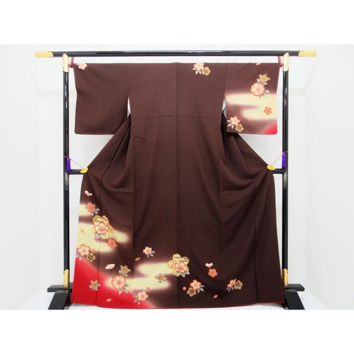 [Unused items] Homongi, Yuzen gold processing, blur dyeing