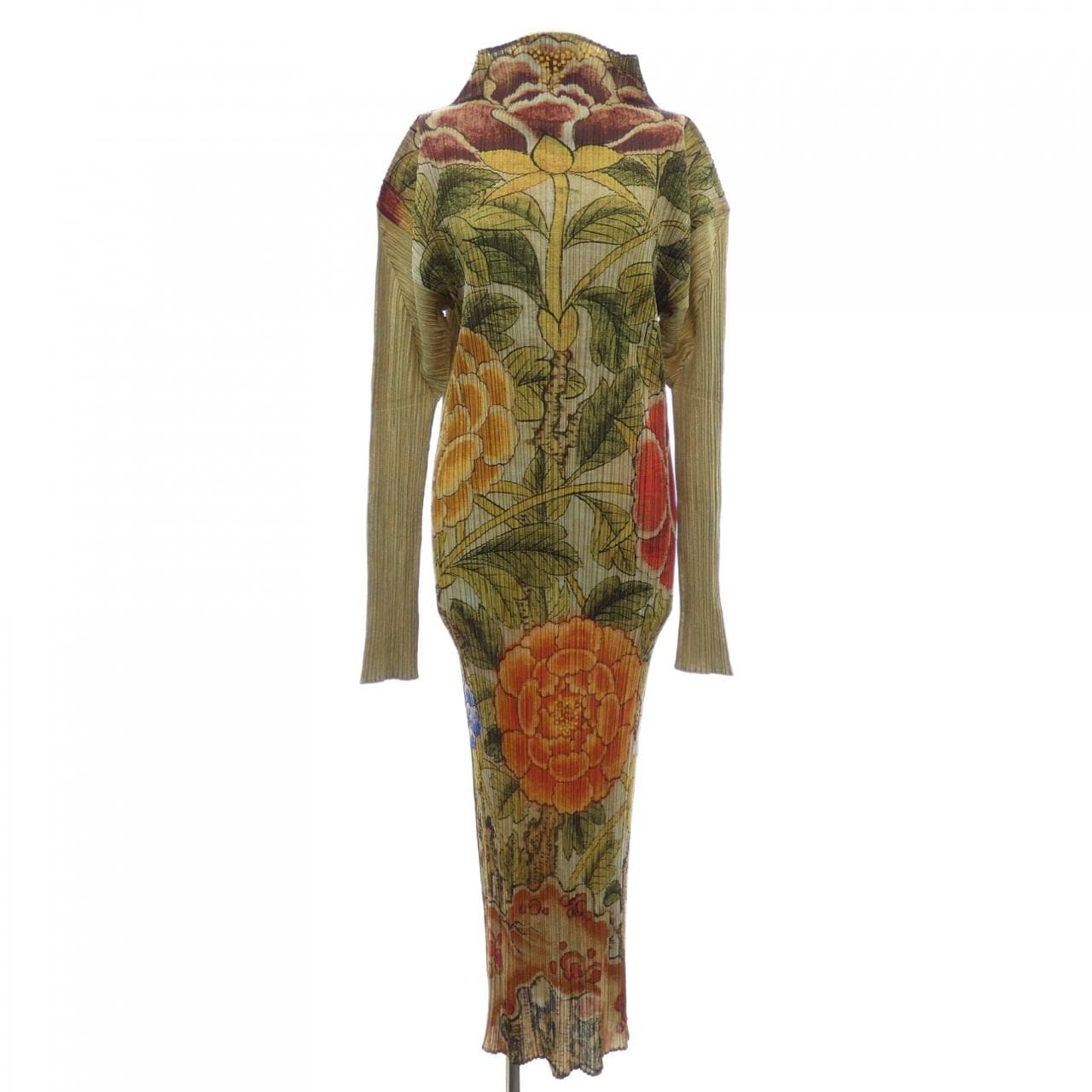 【ヴィンテージ】プリーツプリーズ PLEATS PLEASE 1998 PEONY PP84-JH732 ワンピース