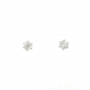 【リメイク】PT900/ST ダイヤモンド ピアス 0.205CT 0.216CT F-G VS1-2 VG-Good