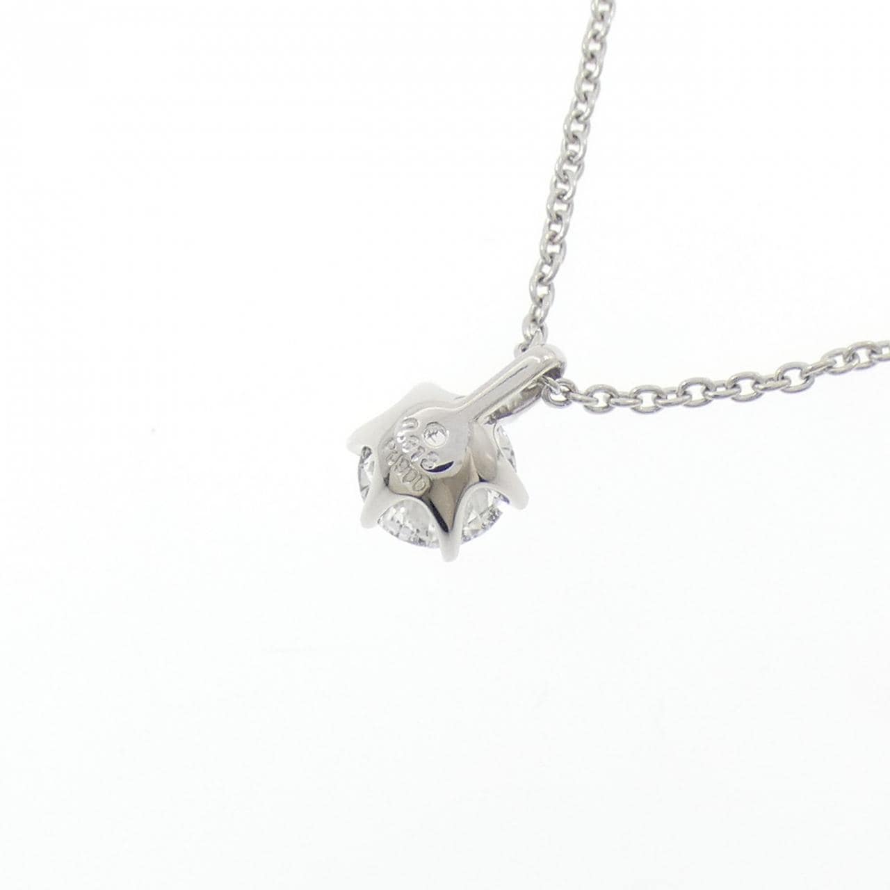 PT900/PT850 ソリティア ダイヤモンド ネックレス 0.313CT D I1 EXT