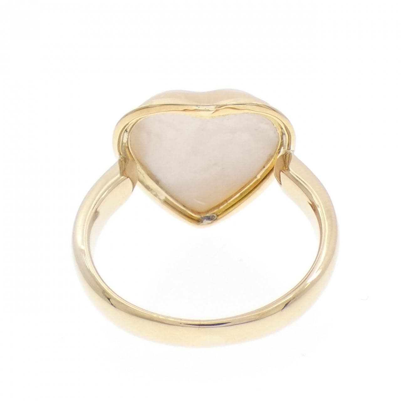 K18YG ハート マベパール リング