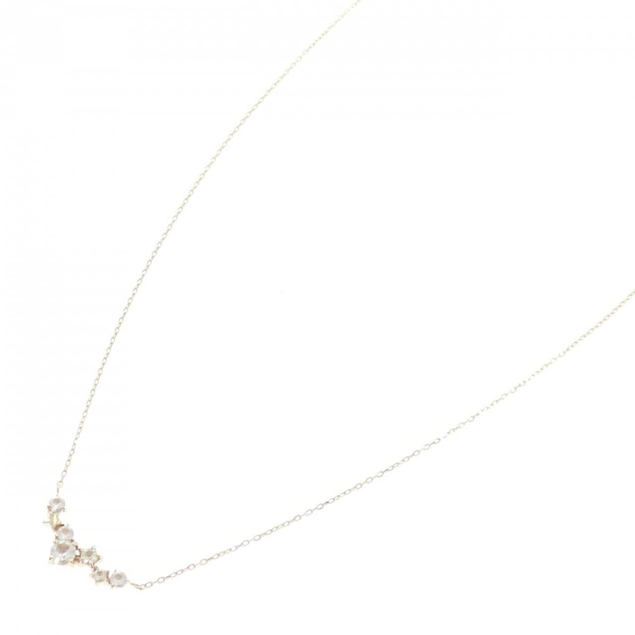 スタージュエリー ホワイトトパーズ ネックレス