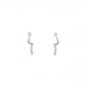 PT900 ダイヤモンド ピアス 0.10CT