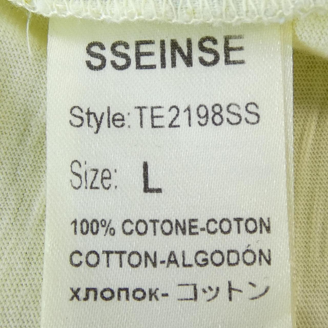 SSEINSE Tシャツ