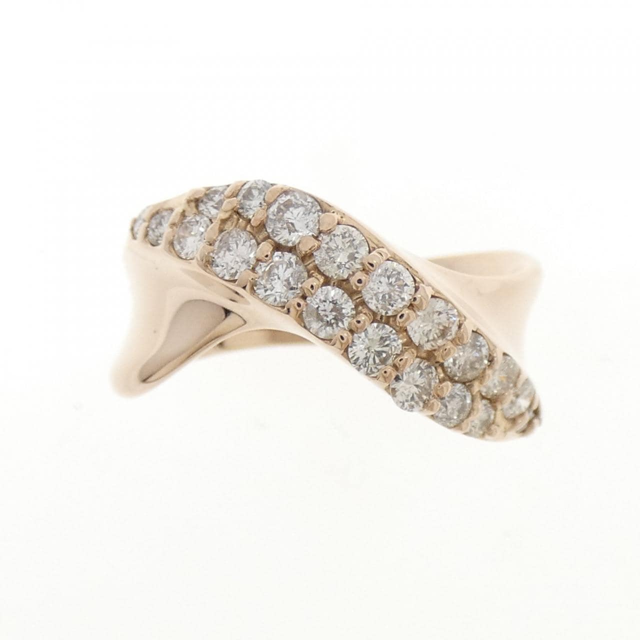 K18PG ダイヤモンド リング 0.66CT
