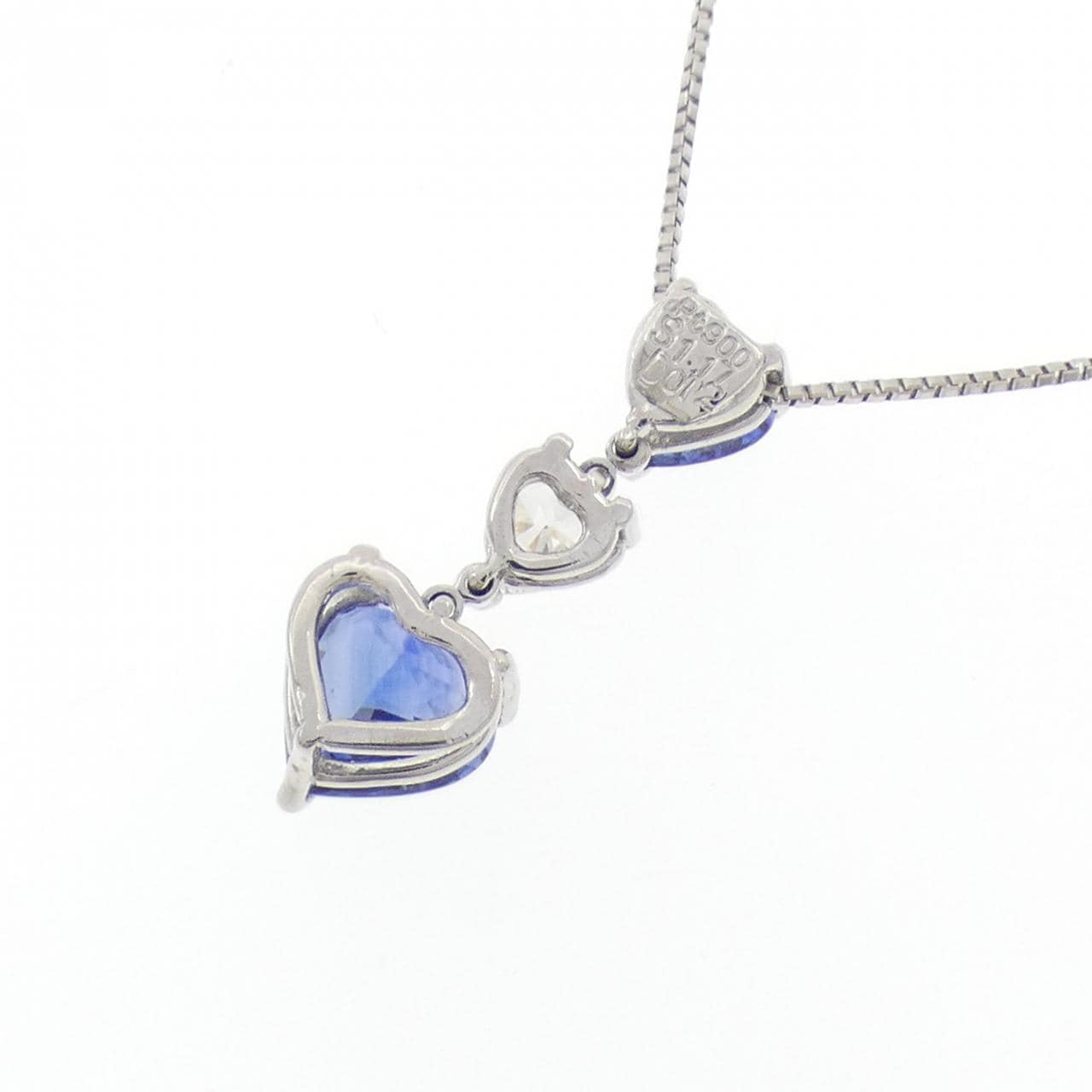 PT900/PT850爱心蓝宝石项链1.17CT