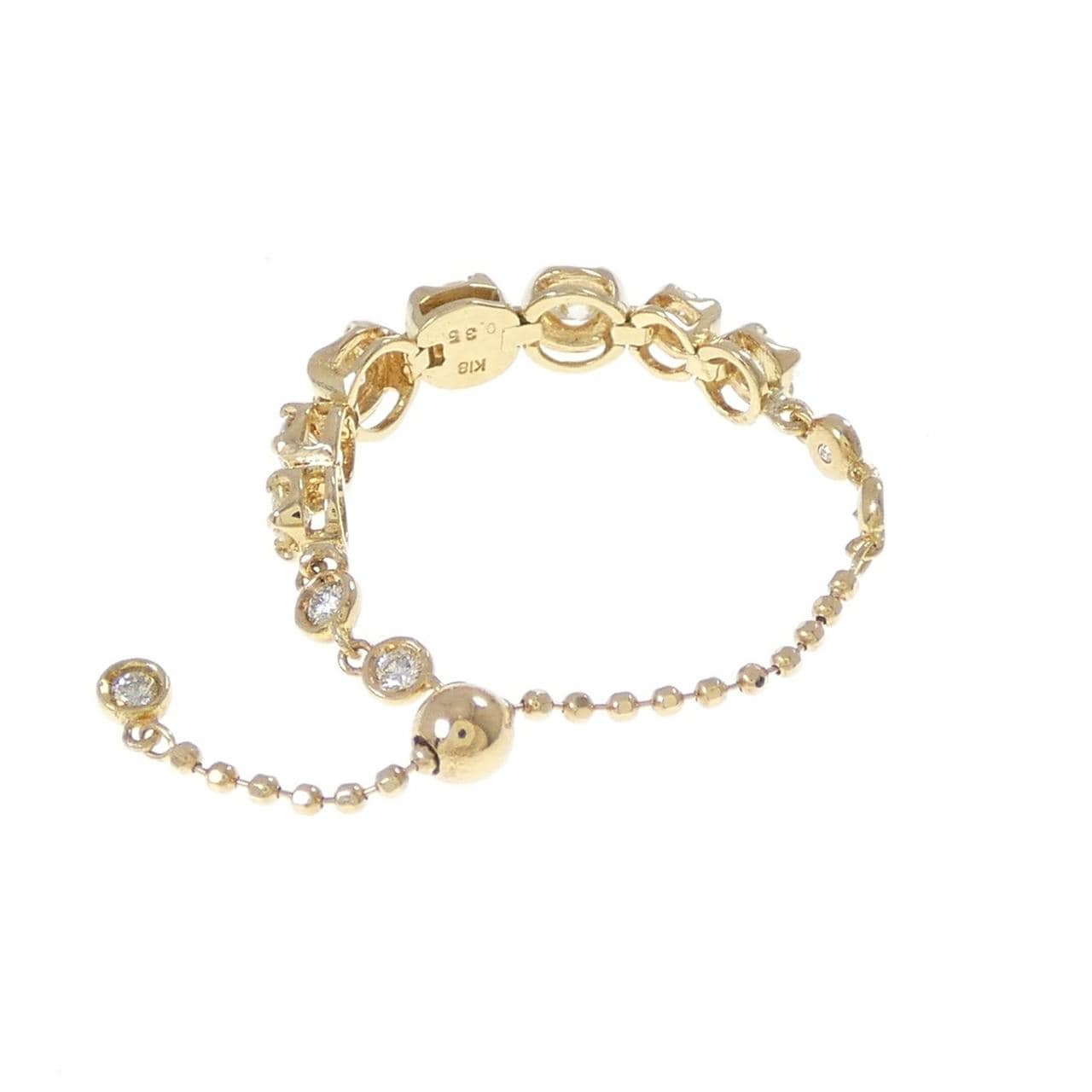 K18YG ダイヤモンド リング 0.35CT