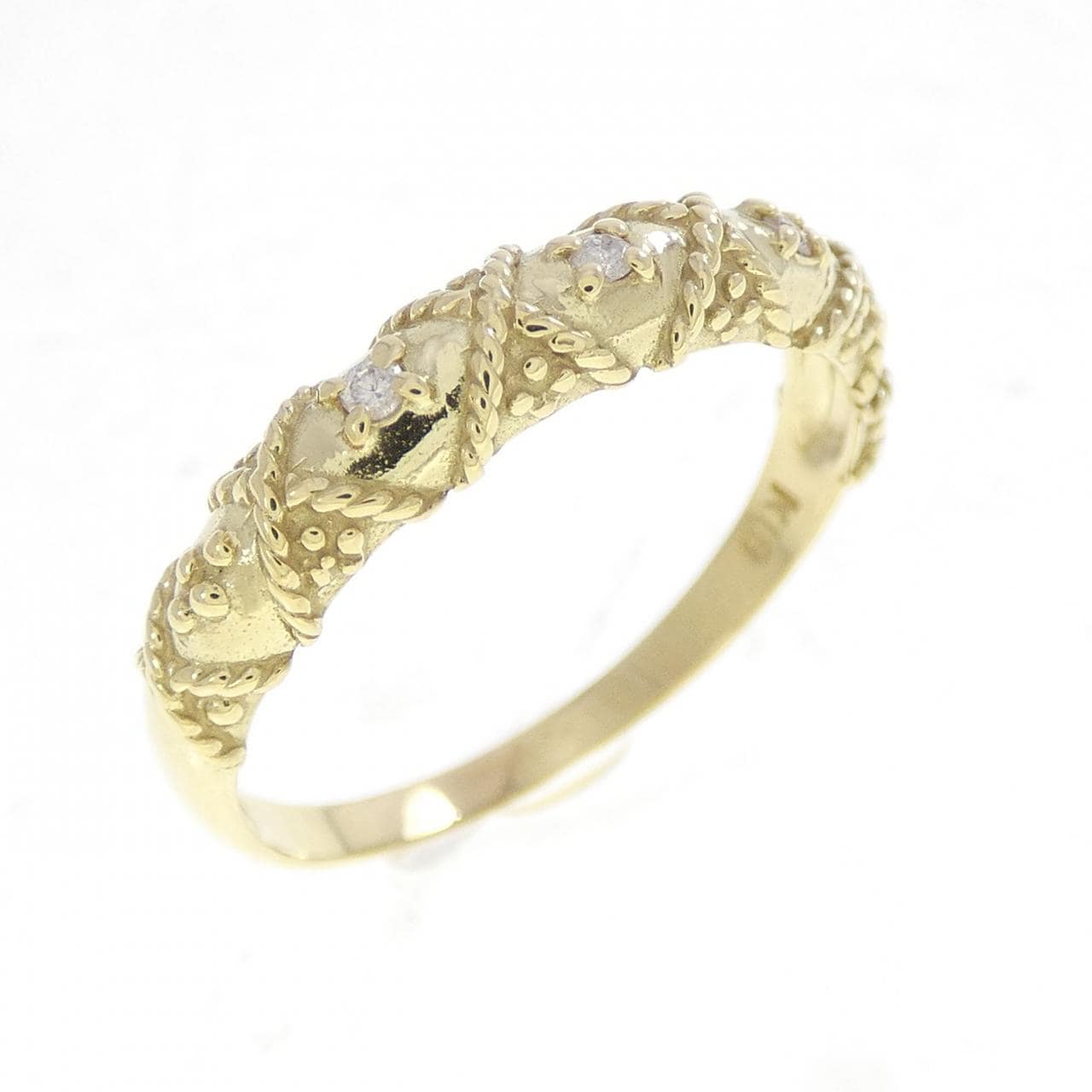 K18YG ダイヤモンド リング 0.03CT