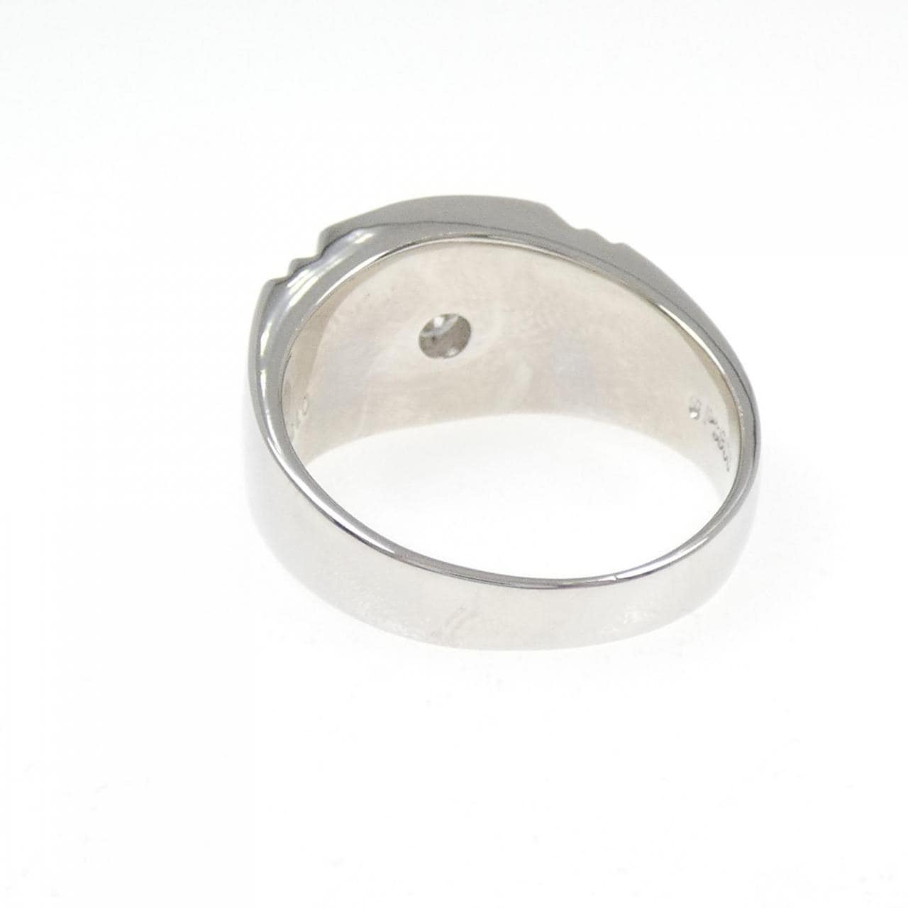PT900 印台 ダイヤモンド リング 0.15CT