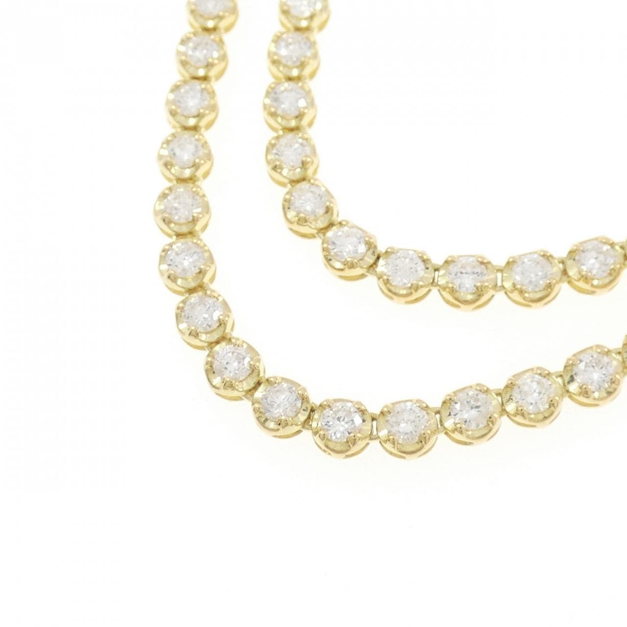 K18YG ダイヤモンド ネックレス 10.03CT