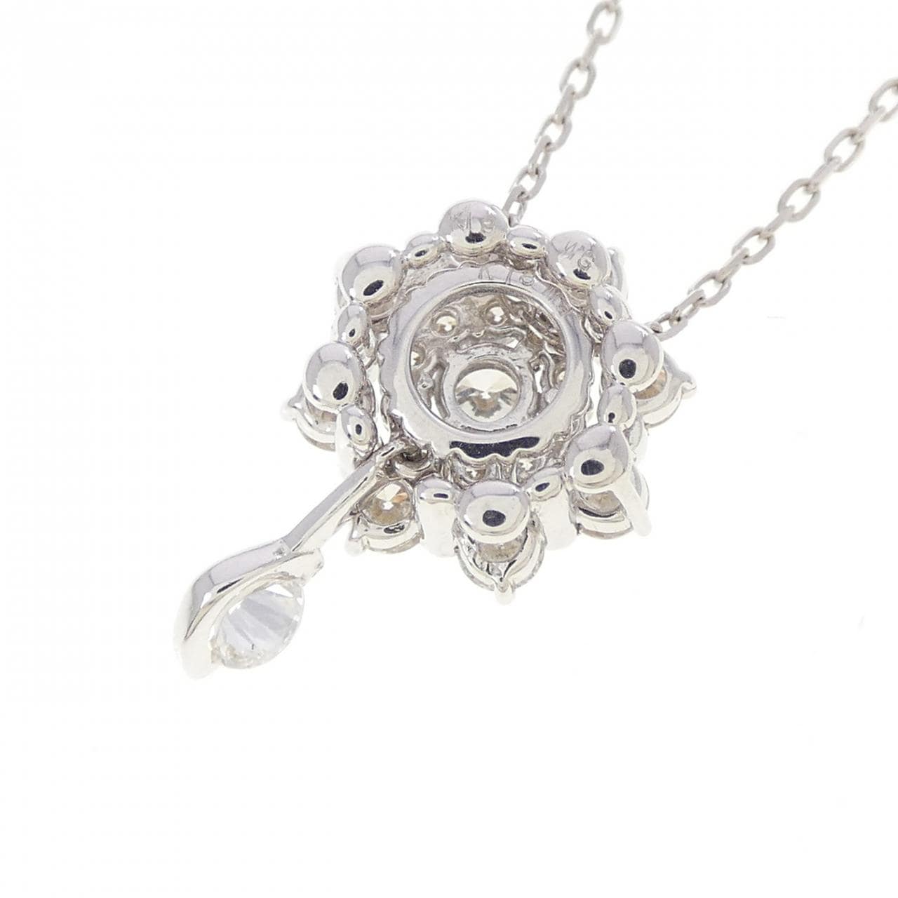 K18WG 2WAY ダイヤモンド ネックレス 0.53CT