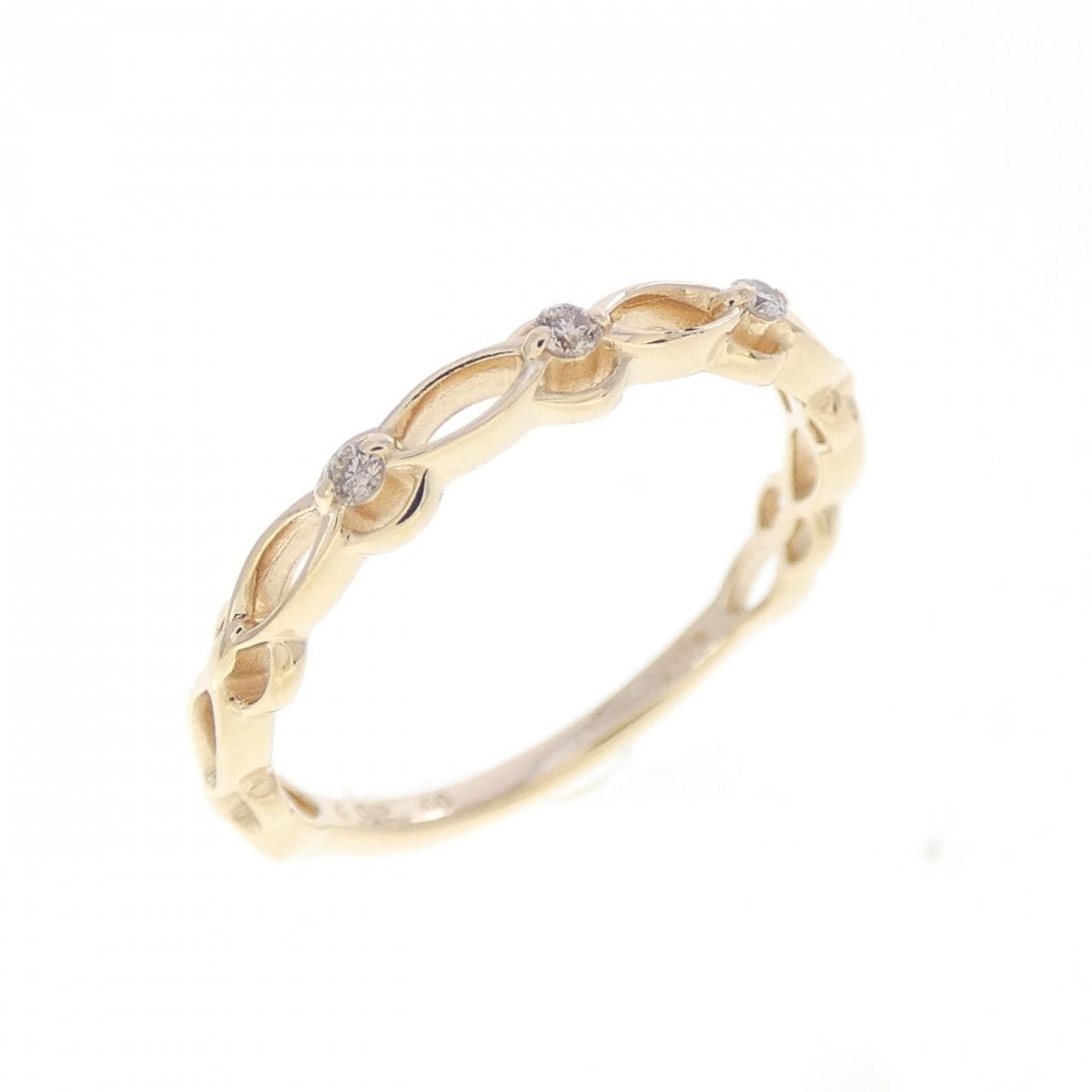 アガット ダイヤモンド ピンキーリング 0.02CT