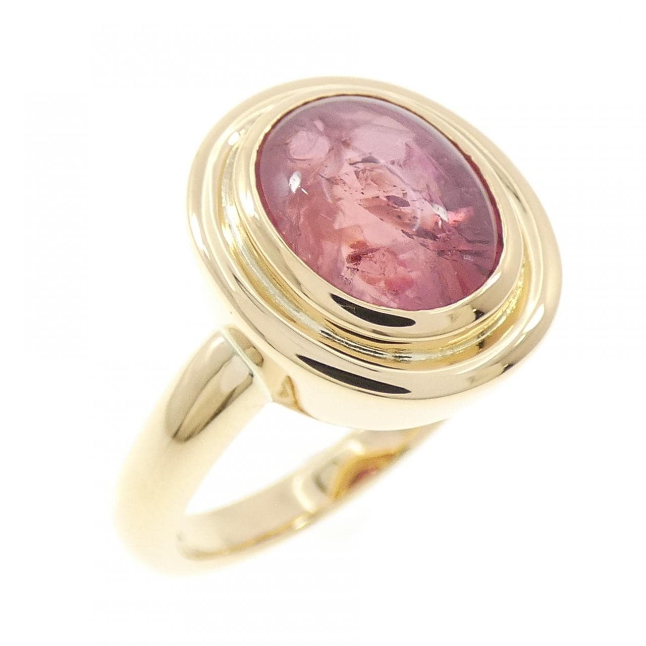 K18YG ルビー リング 3.49CT