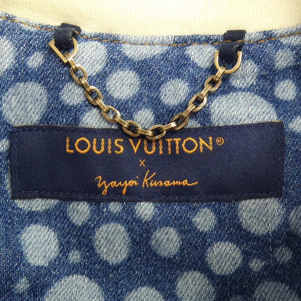 ルイヴィトン LOUIS VUITTON LV×YK インフィニティドットデニムシャツ HOS33WYN4 草間彌生 S/Sシャツ