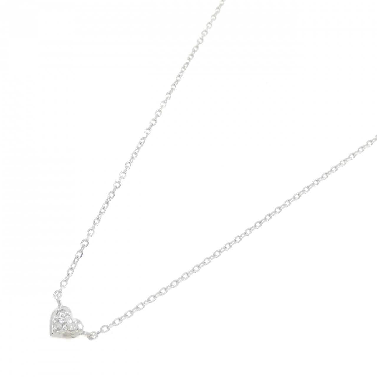 サマンサティアラ ハート ダイヤモンド ネックレス 0.01CT